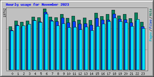 Hourly usage for November 2023