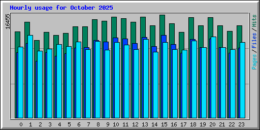 Hourly usage for October 2025