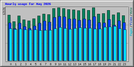 Hourly usage for May 2026